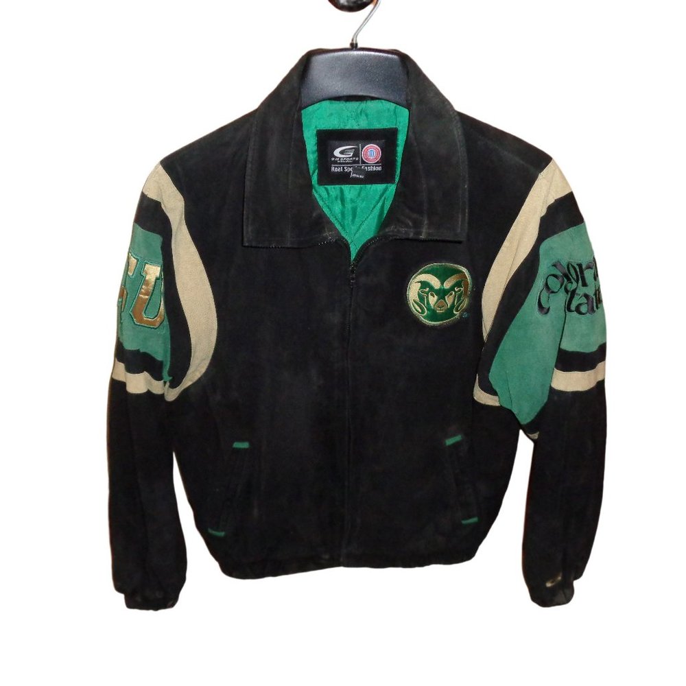 Suede College Sport's Jacket Size M Varsity